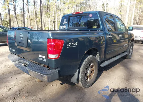 2005 Nissan Titan Le z USA, uszkodzony, nr VIN 1N6BA07B75N556777